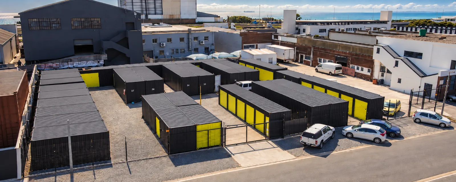Aerial view of the Cape Storit Paarden Eiland site
