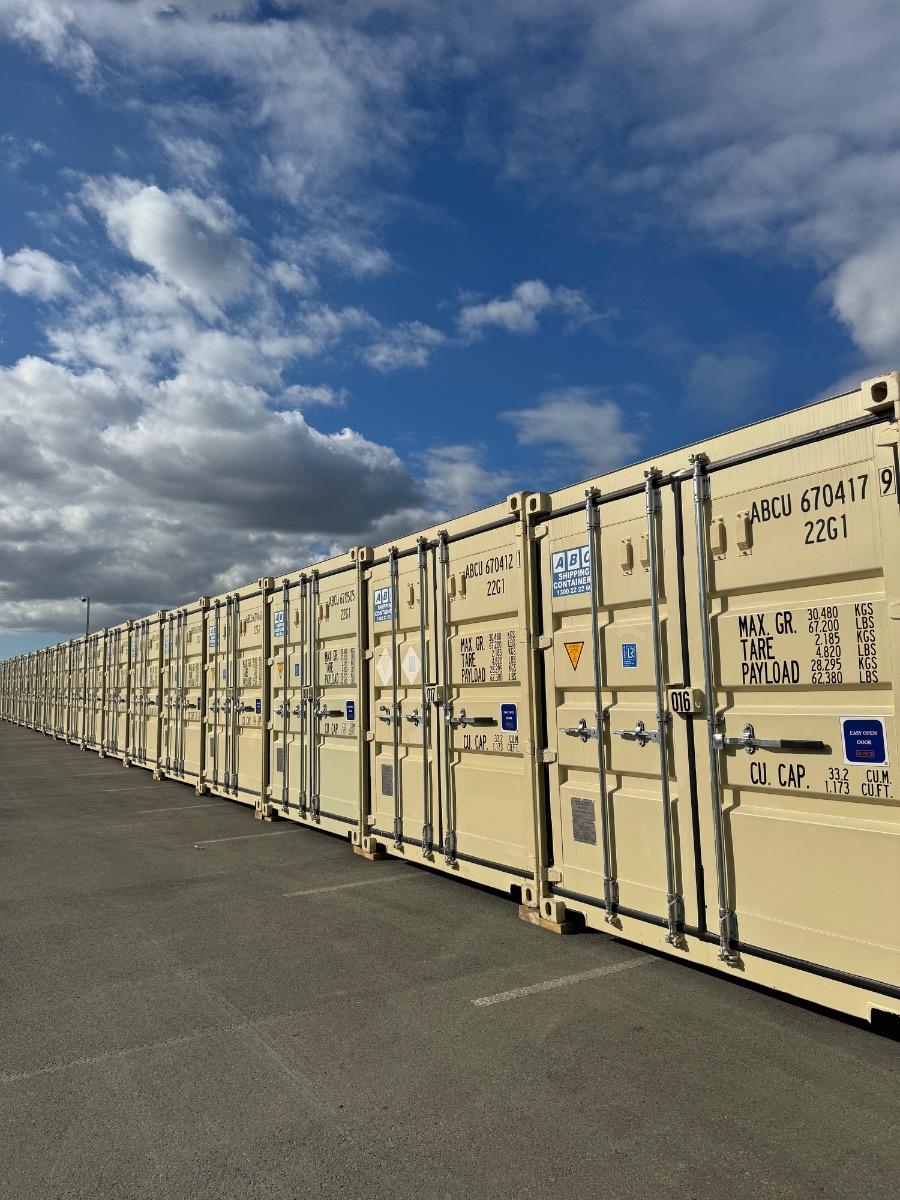 Storage Land Archerfield facility view showing gated container storage yard