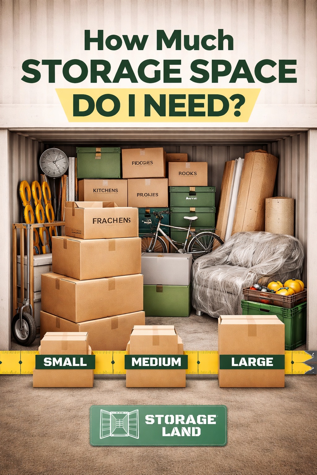 How much storage space do I need - Brisbane self storage size guide