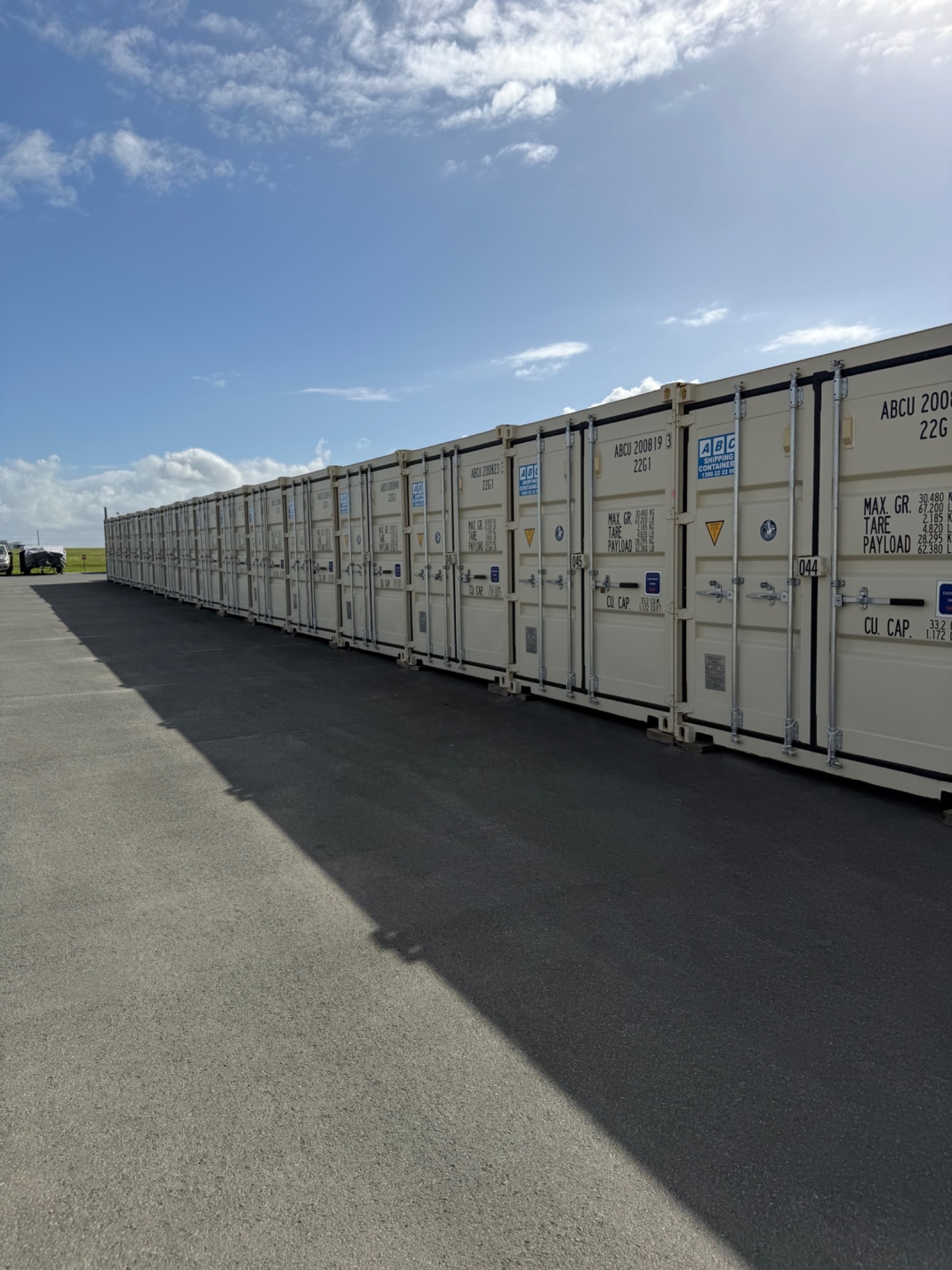 Tradie storage Brisbane - secure container storage facility at Storage Land Archerfield