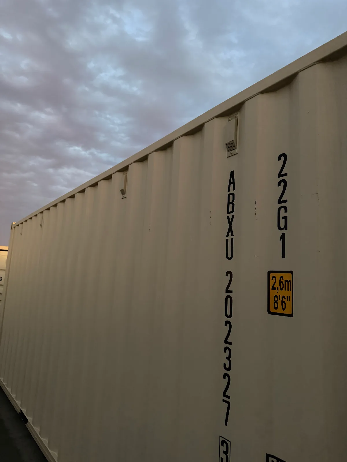 Storage container vent detail at Storage Land Archerfield Brisbane