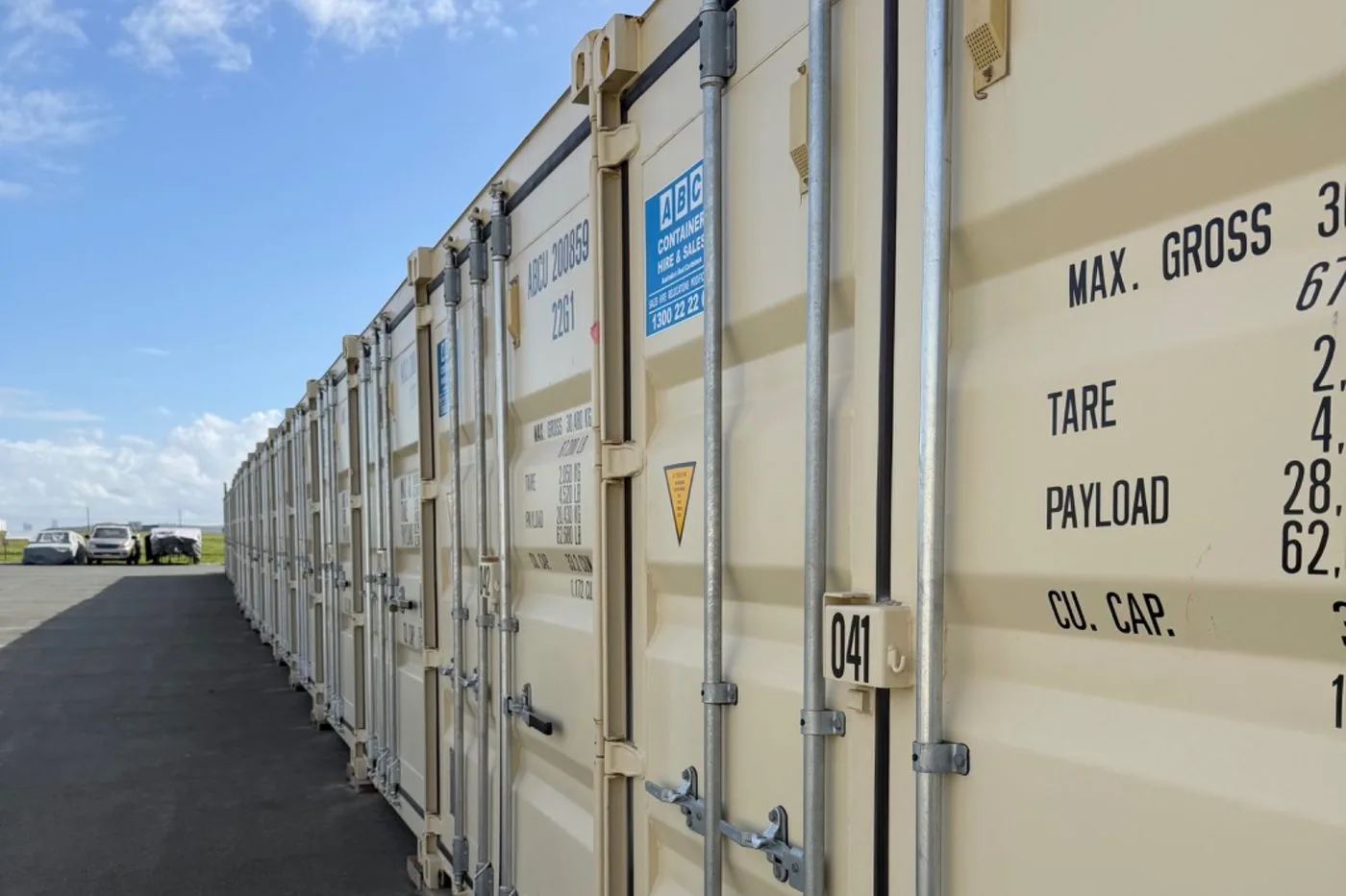 Quiet container storage yard in Archerfield used for deceased estate storage