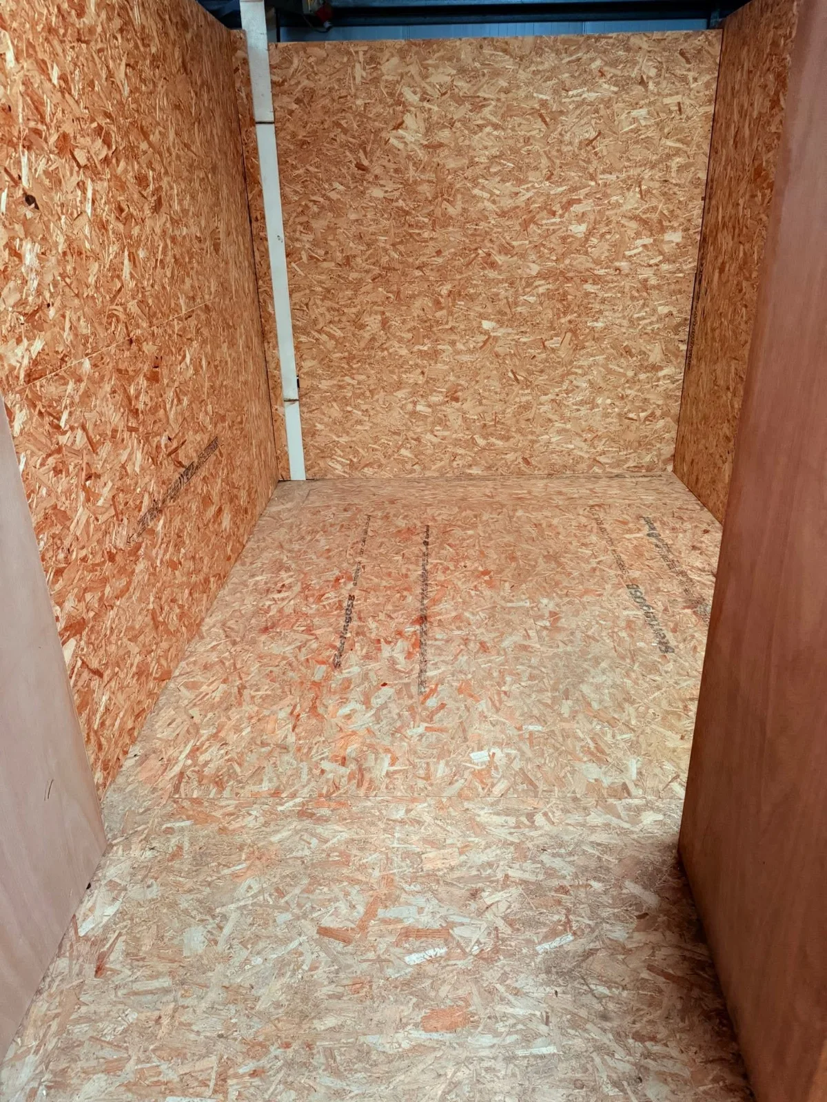 Inside a clean empty storage unit